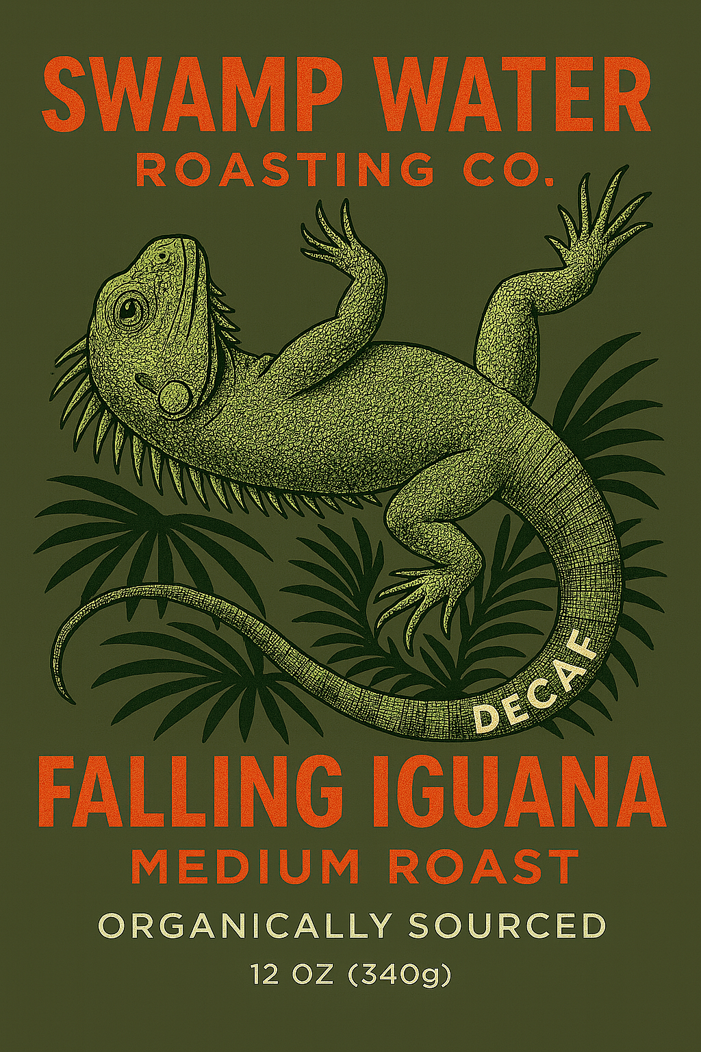 Falling Iguana - Peru WP decaf, Organically Sourced